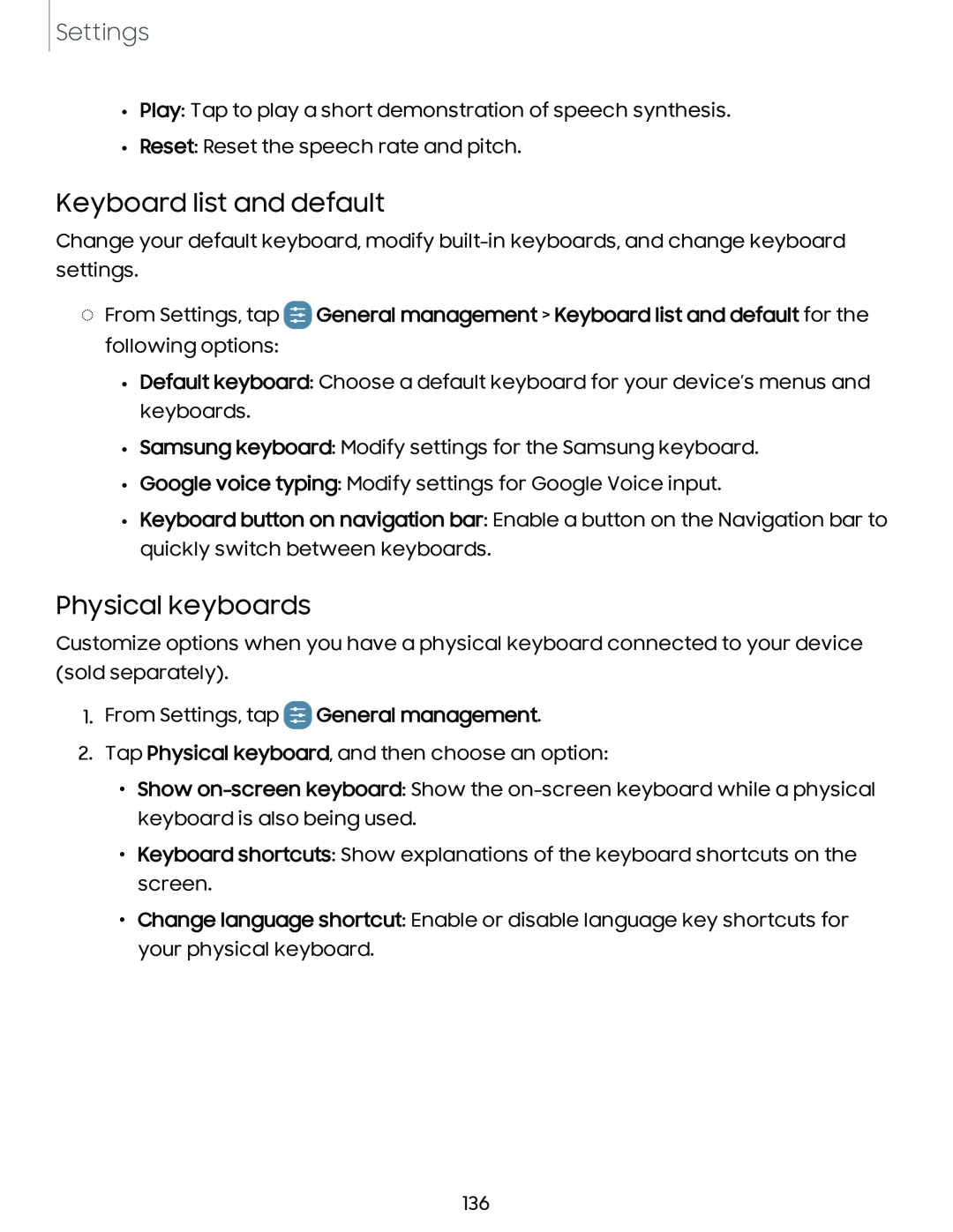 Keyboard list and default Galaxy A20 Sprint