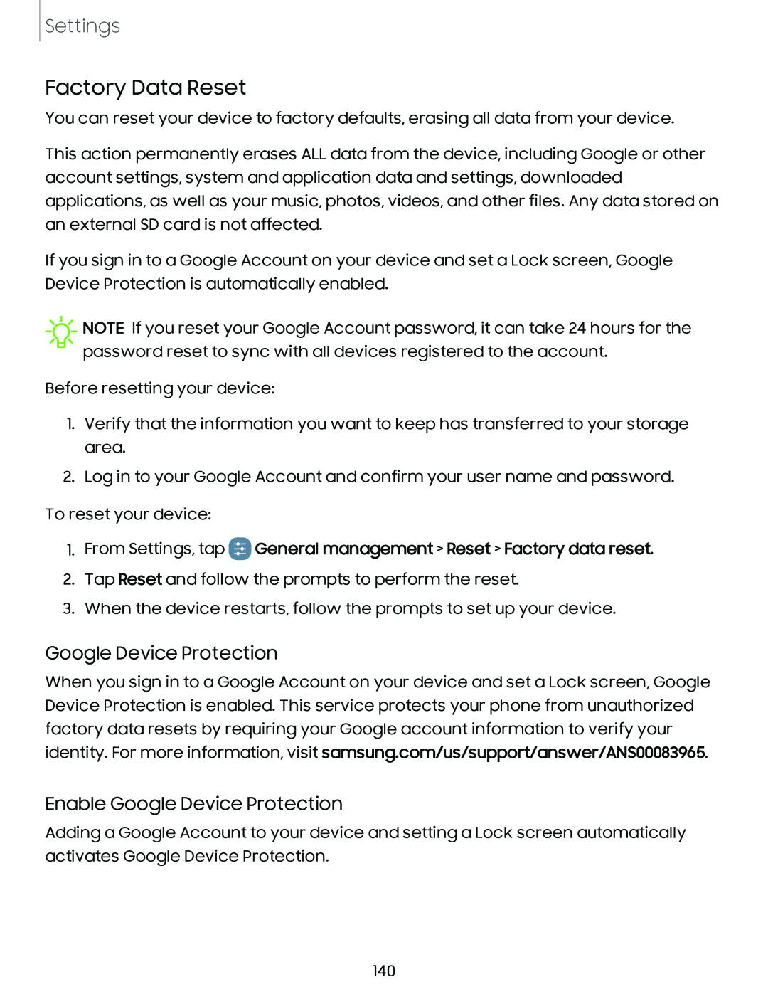 Google Device Protection Enable Google Device Protection