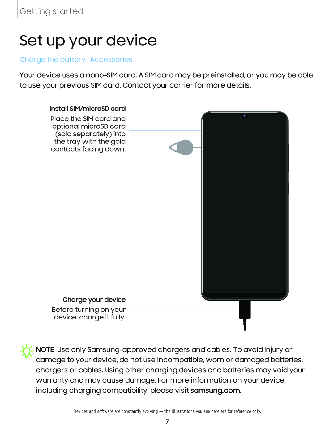 Set up your device Galaxy A20 Sprint