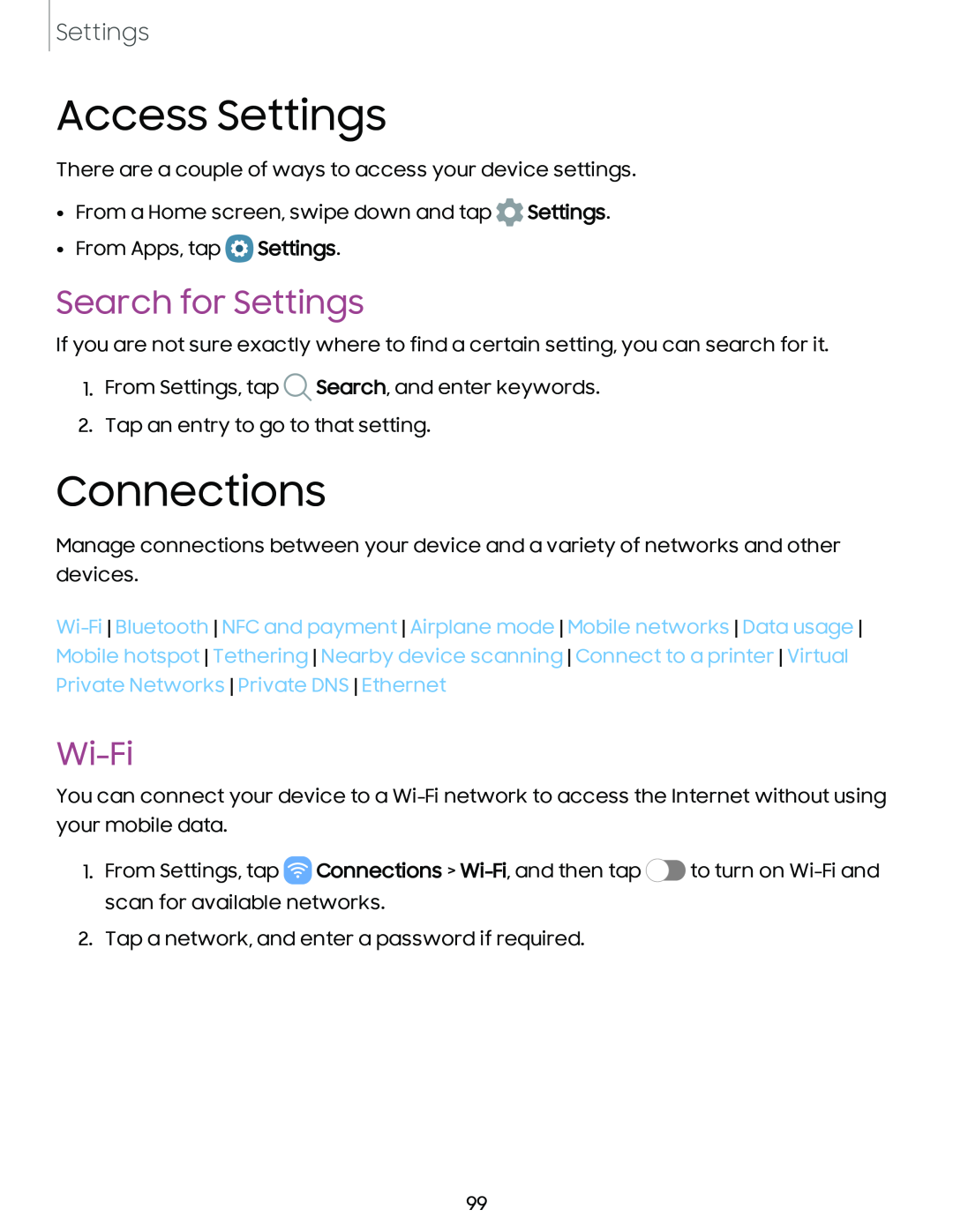 Access Settings Galaxy A20 Boost Mobile