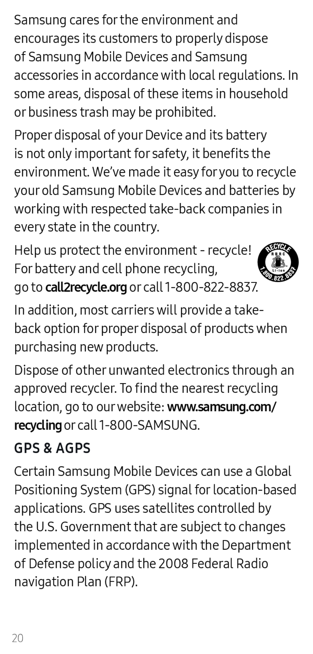 GPS & AGPS Galaxy A20 T-Mobile