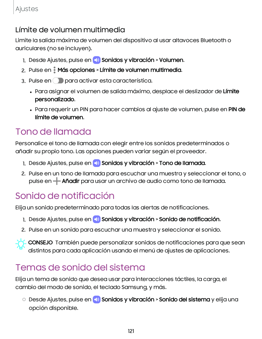 Sonido de notificación Galaxy A10e TracFone