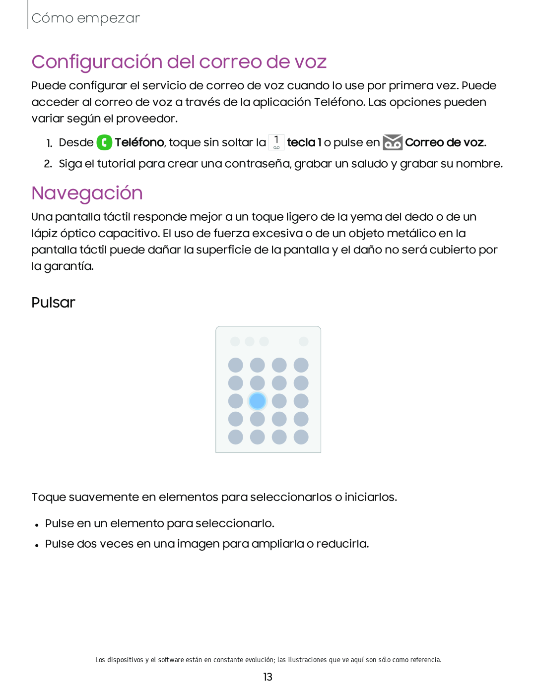 Navegación Galaxy A10e TracFone