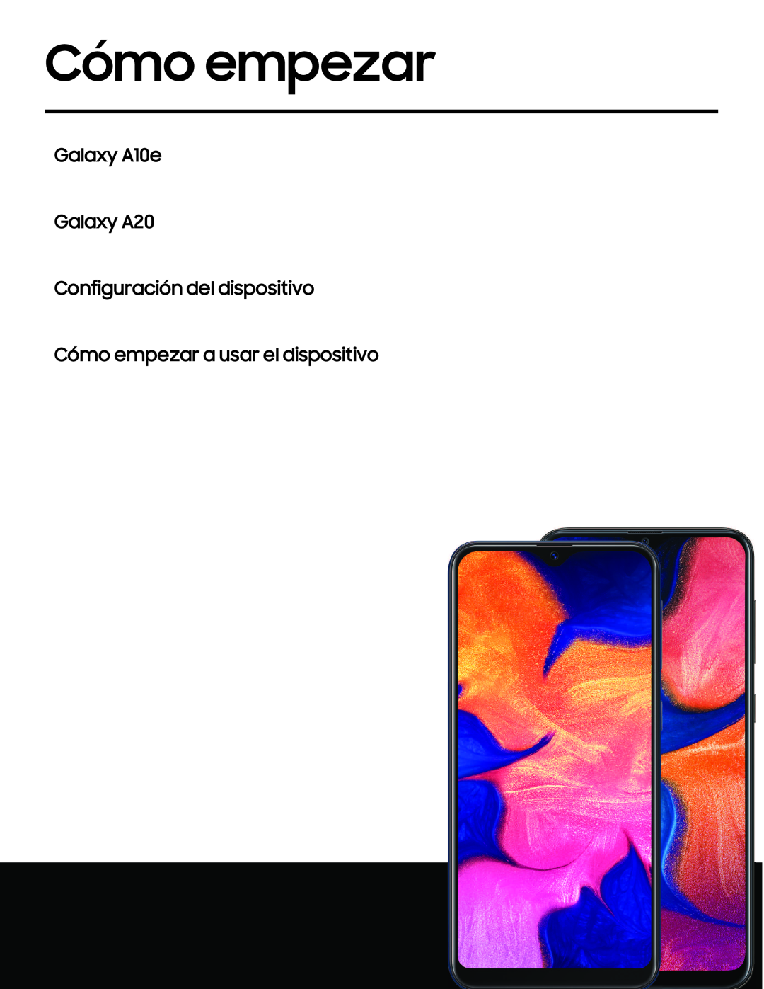 Cómo empezar Galaxy A10e TracFone