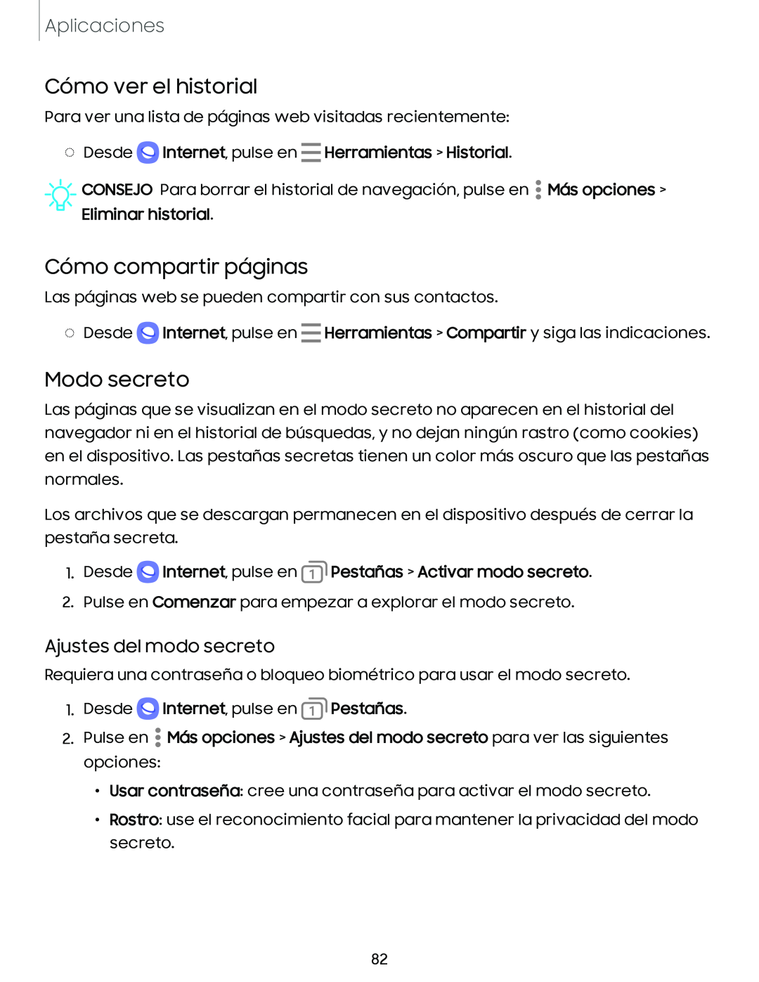 Cómo ver el historial Galaxy A10e TracFone