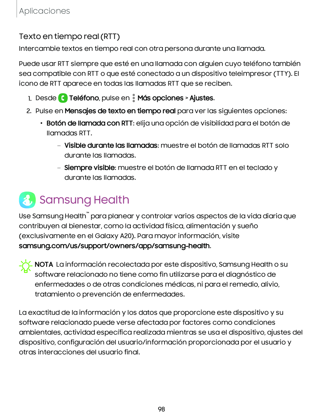 Samsung Health Galaxy A10e TracFone