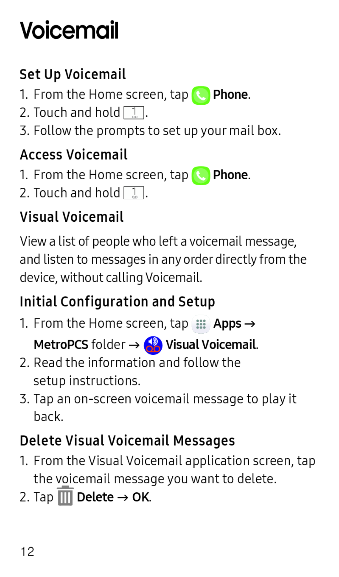 Set Up Voicemail Access Voicemail