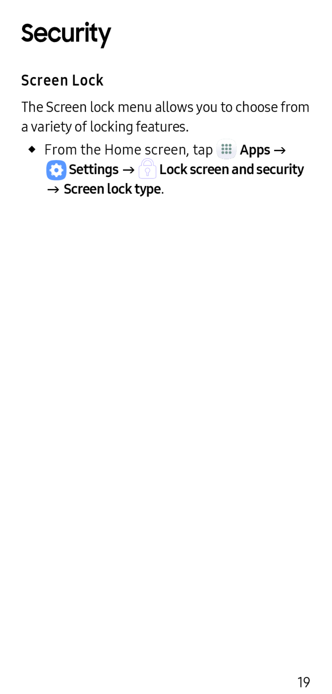 Screen Lock Security