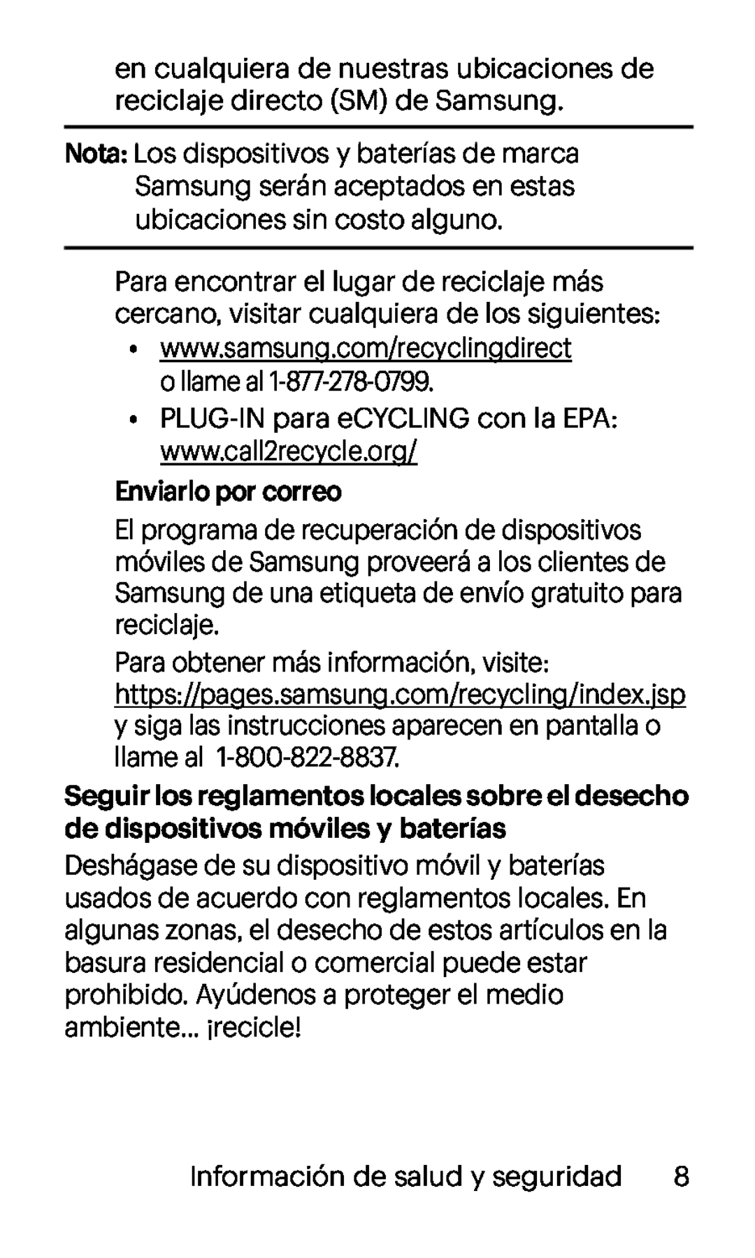 en cualquiera de nuestras ubicaciones de reciclaje directo (SM) de Samsung Galaxy J7 Boost Mobile