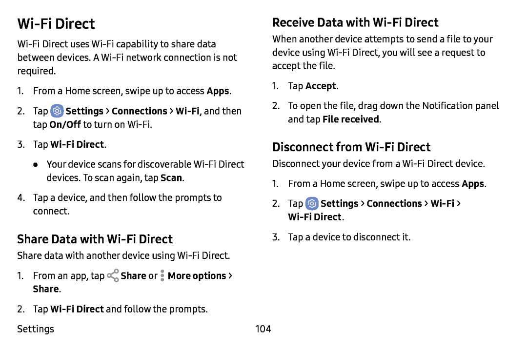 Disconnect from Wi-FiDirect Galaxy J7 T-Mobile