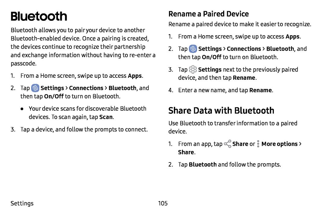 Share Data with Bluetooth Galaxy J7 T-Mobile