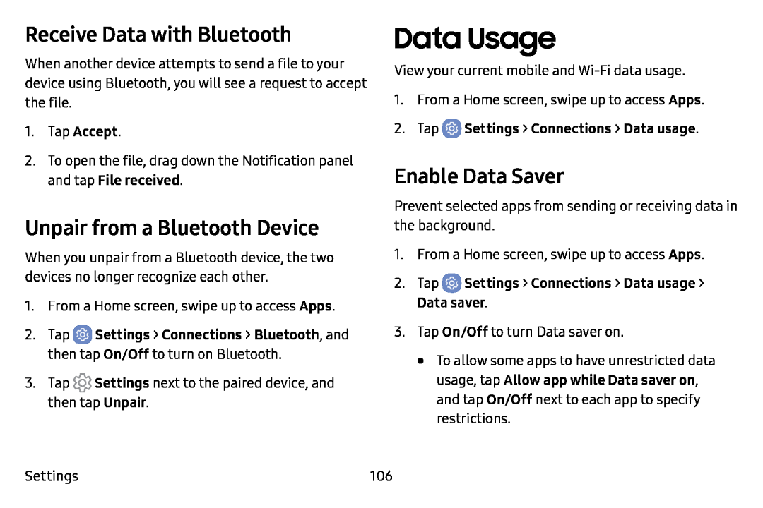 Enable Data Saver Galaxy J7 T-Mobile