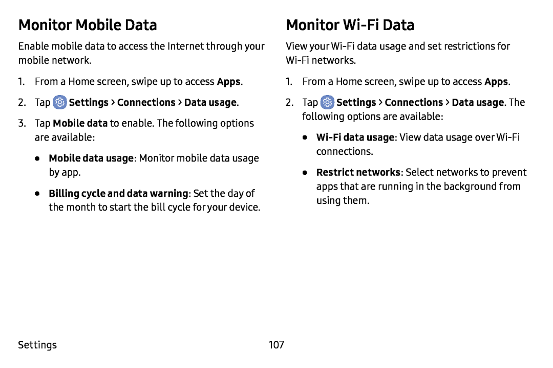 Monitor Wi-FiData Galaxy J7 T-Mobile