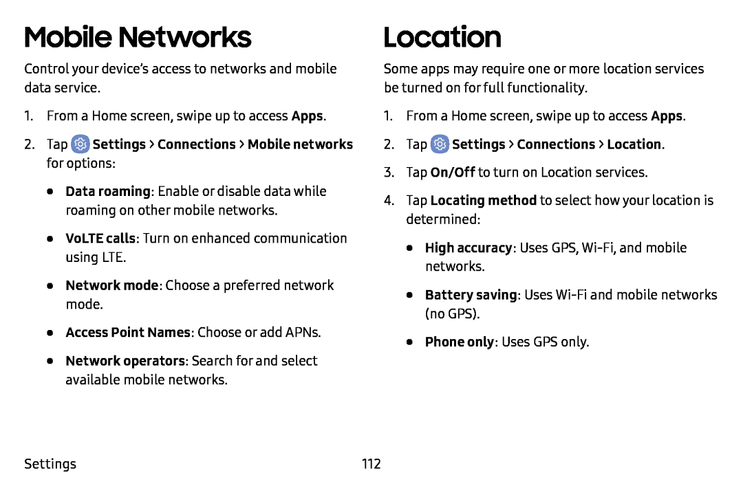 Mobile Networks Galaxy J7 T-Mobile