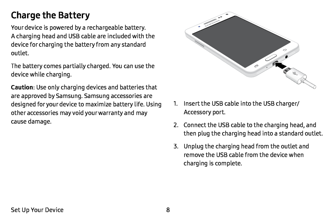 Charge the Battery Galaxy J7 T-Mobile