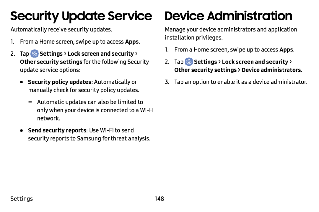 Device Administration Galaxy J7 T-Mobile