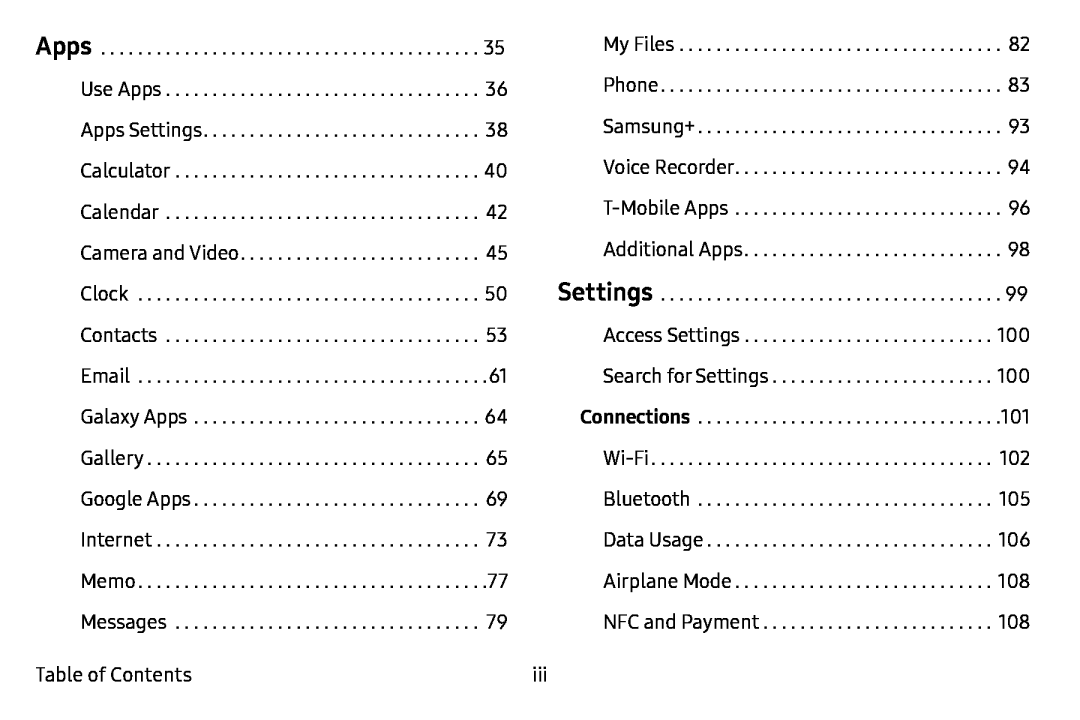 Settings Galaxy J7 T-Mobile