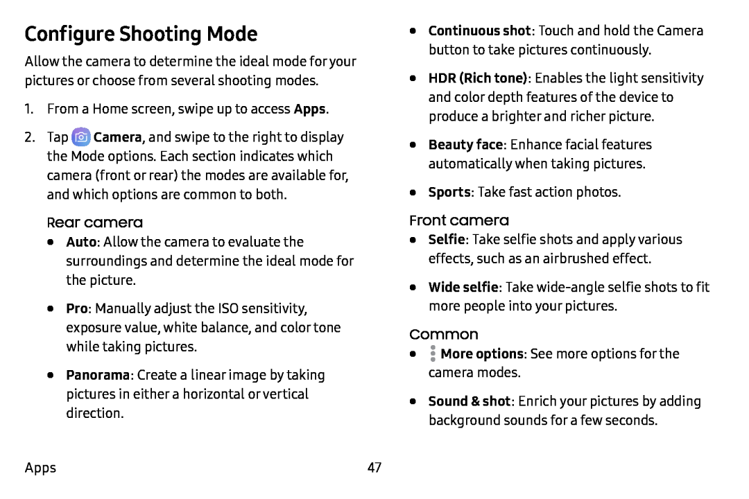 Configure Shooting Mode Galaxy J7 T-Mobile