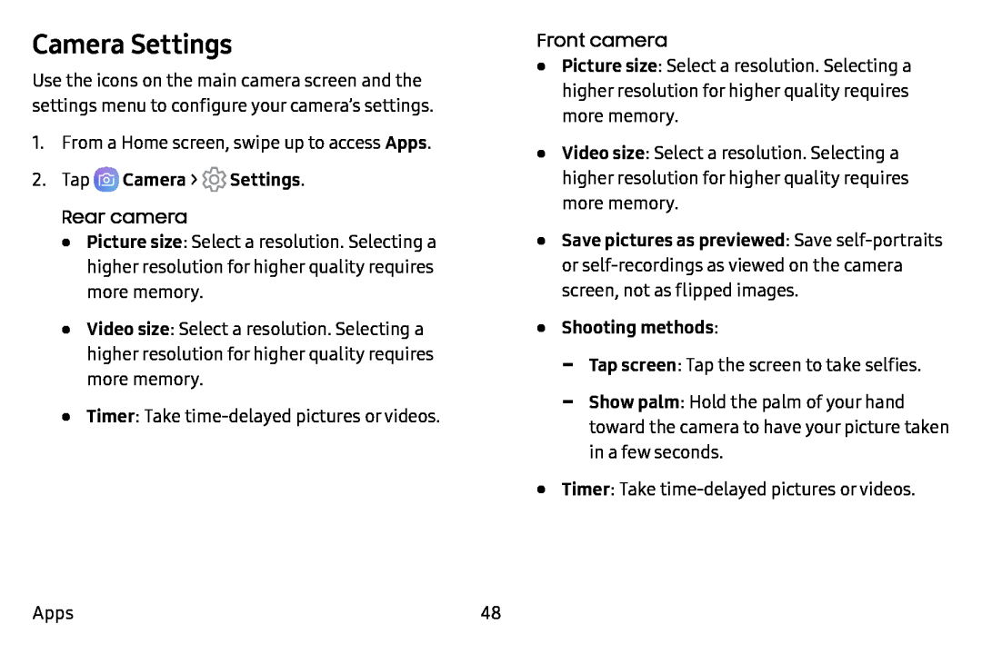 Camera Settings Galaxy J7 T-Mobile