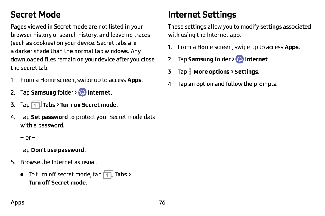 Internet Settings Galaxy J7 T-Mobile