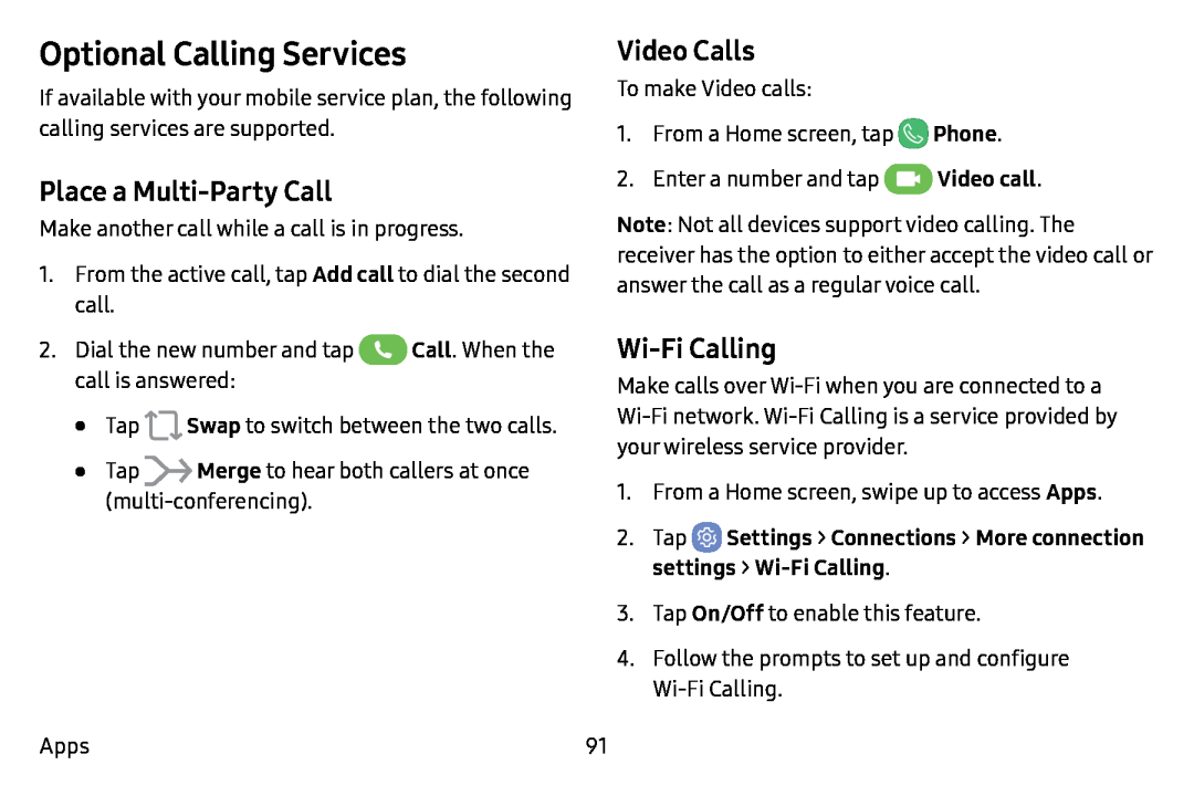 Place a Multi-PartyCall Video Calls