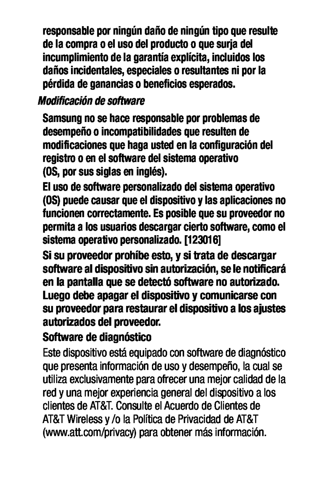 Software de diagnóstico Galaxy J7 2017 AT&T