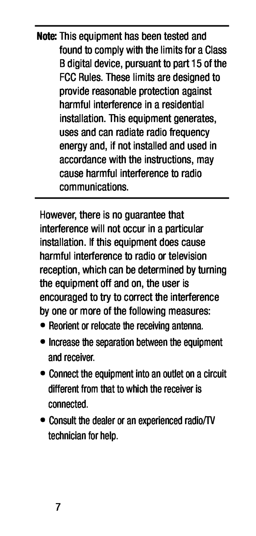 •Reorient or relocate the receiving antenna Galaxy J7 2017 US Cellular