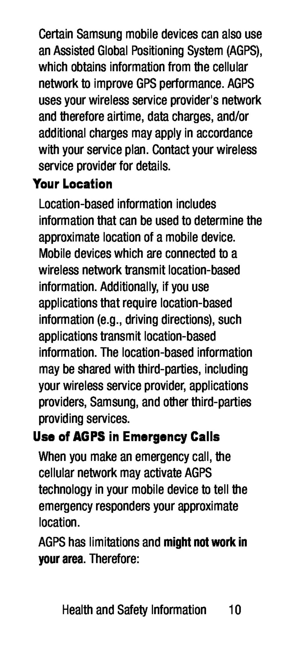 Use of AGPS in Emergency Calls Galaxy J7 2017 US Cellular