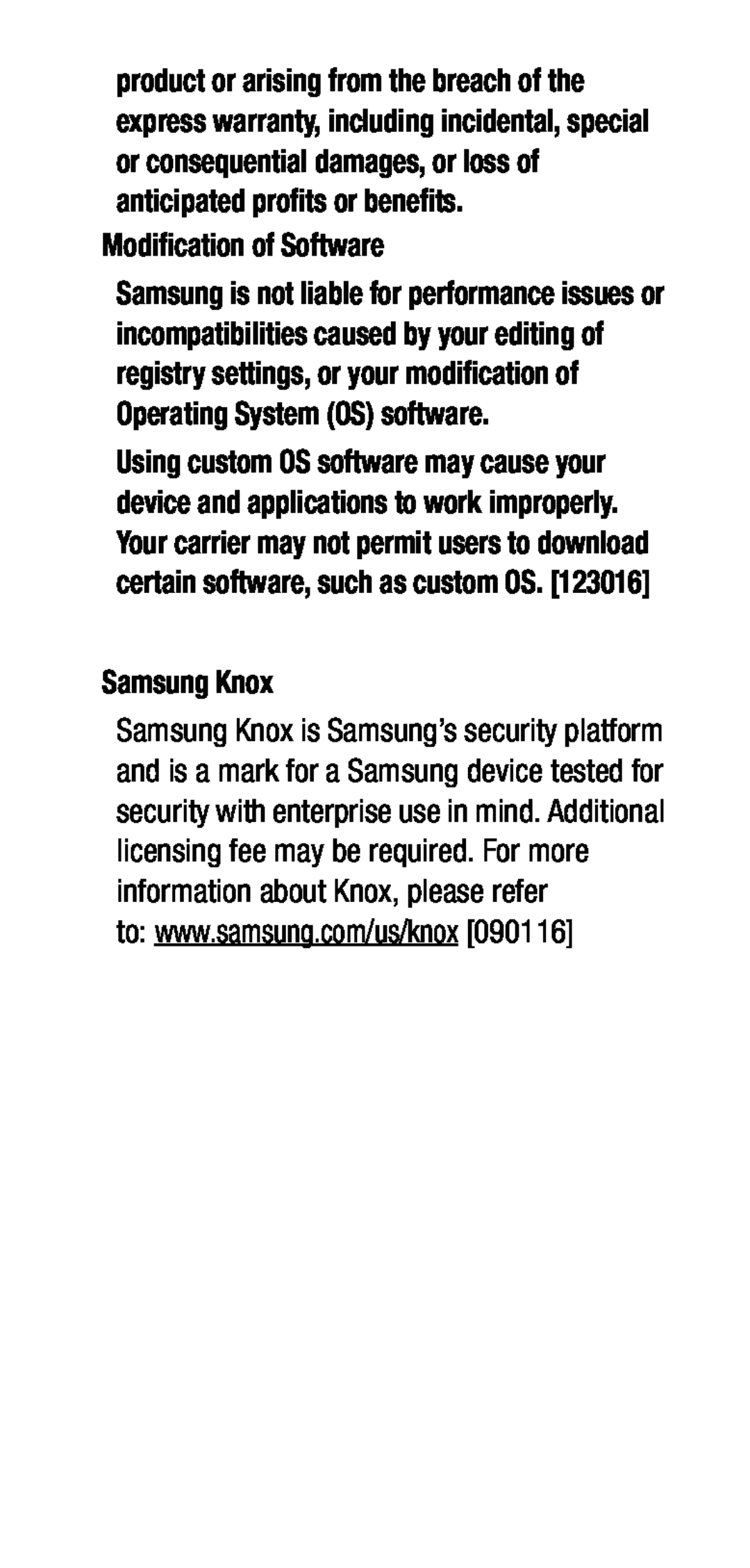 to: www.samsung.com/us/knox[090116] Galaxy J7 2017 US Cellular