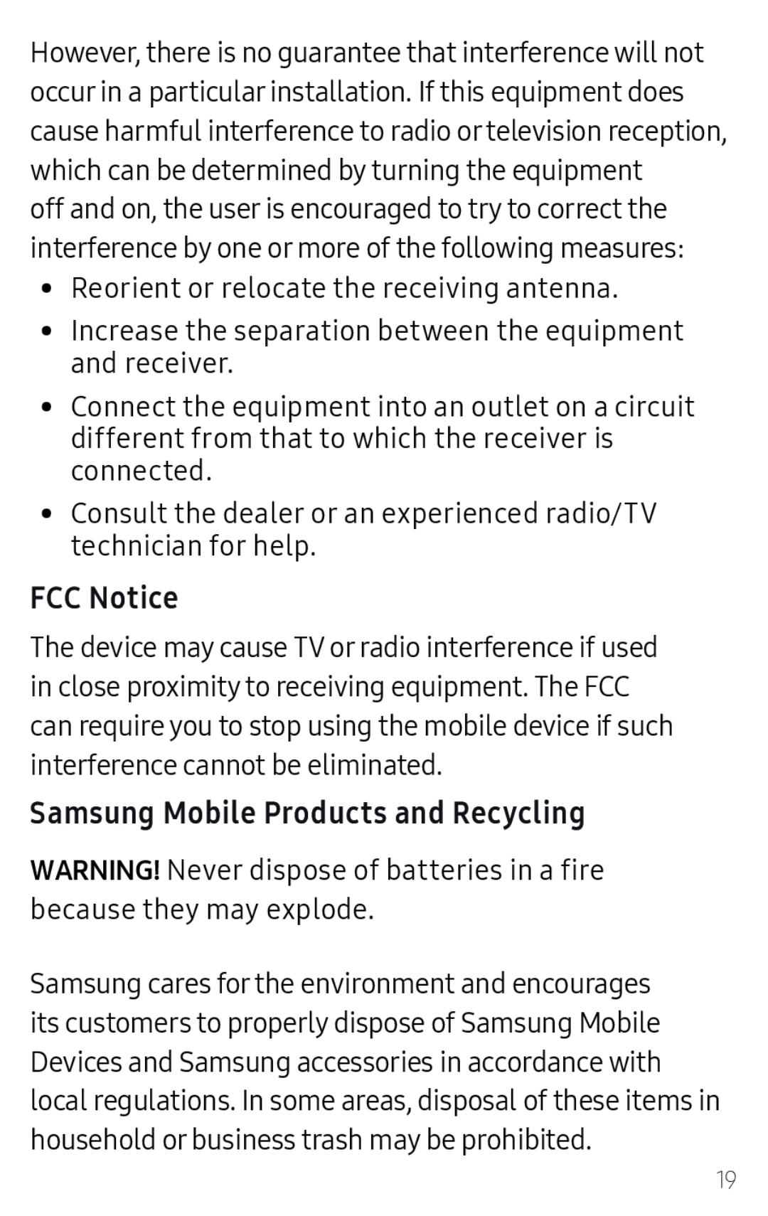 FCC Notice Galaxy J7 2018 AT&T