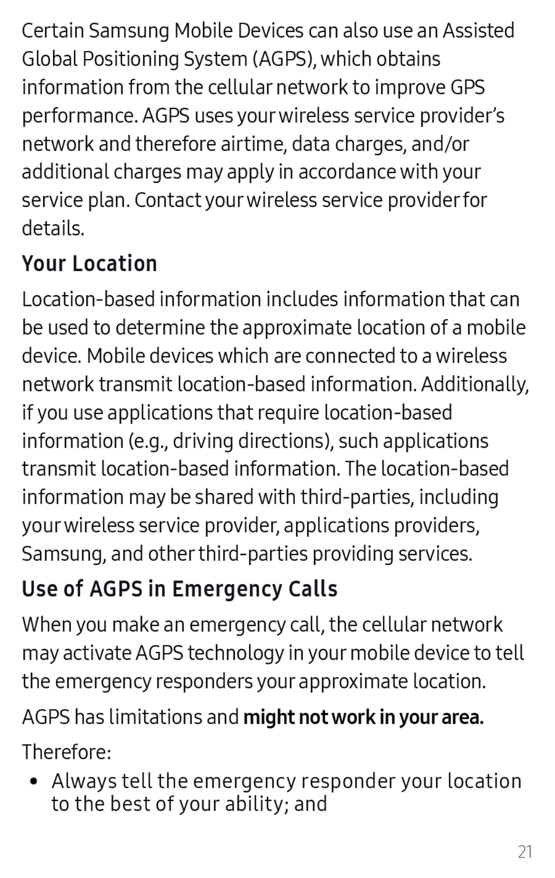 Your Location Galaxy J7 2018 AT&T