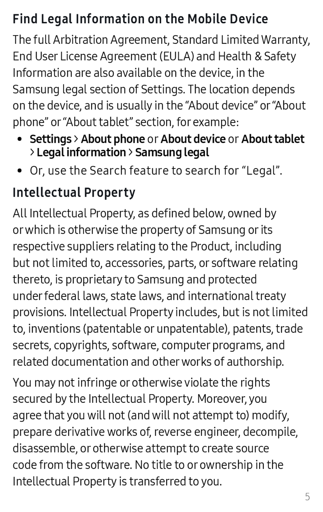 Intellectual Property Galaxy J7 2018 AT&T