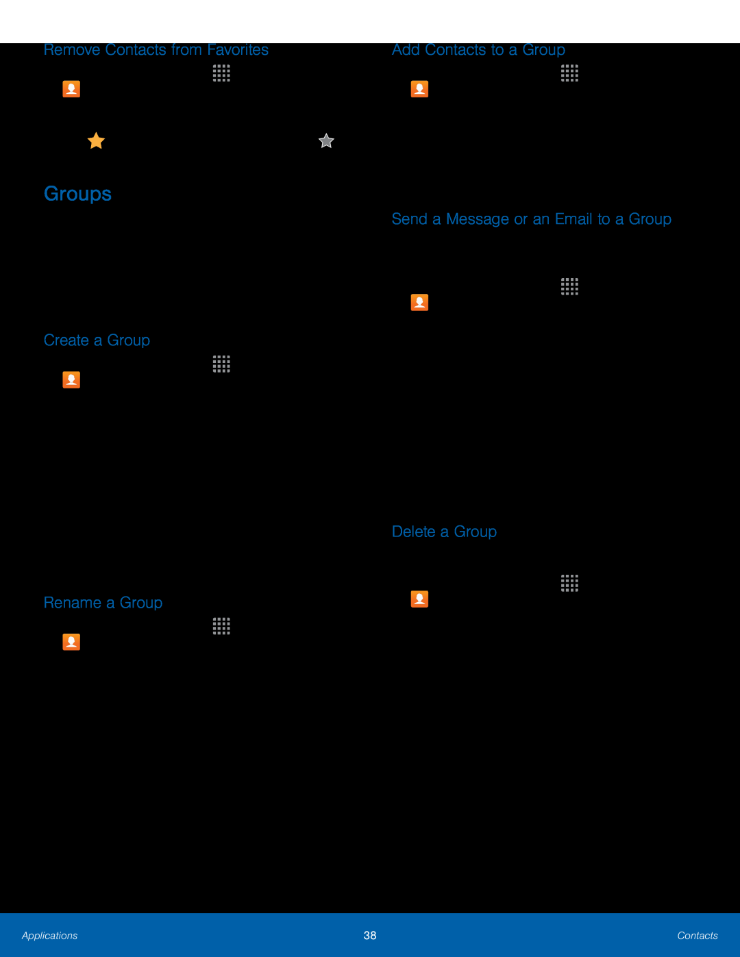 Create a Group Galaxy Core Prime Metro PCS