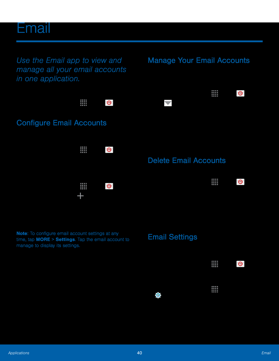 Email Settings Galaxy Core Prime Metro PCS