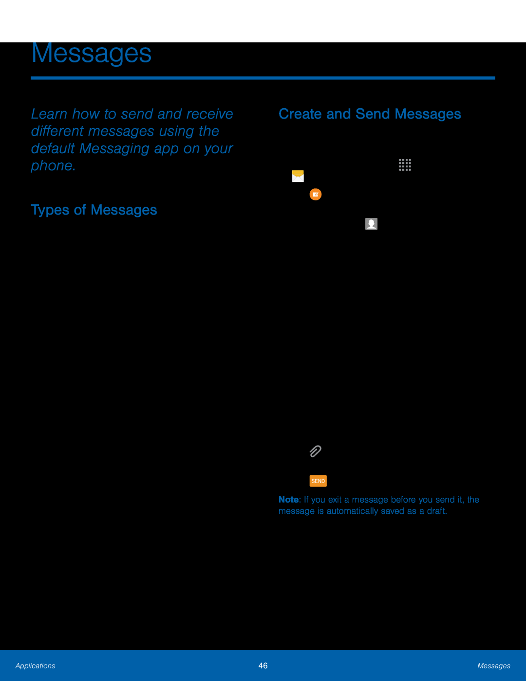 Types of Messages Create and Send Messages