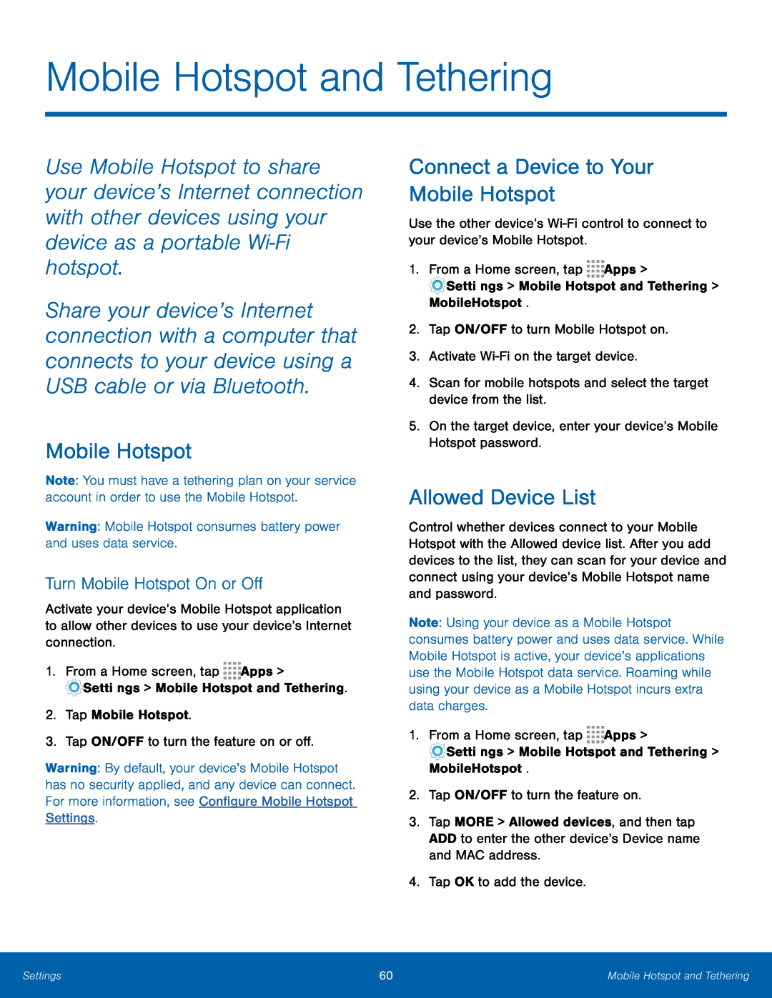 Connect a Device to Your Mobile Hotspot Galaxy Core Prime Metro PCS