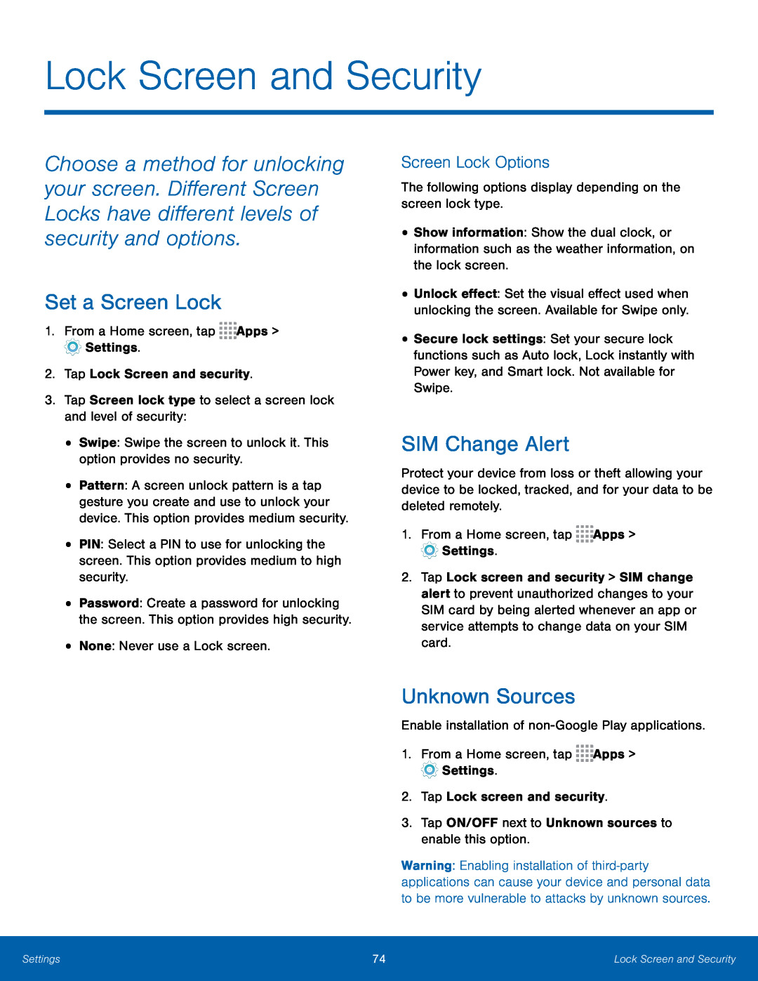 SIM Change Alert Galaxy Core Prime Metro PCS