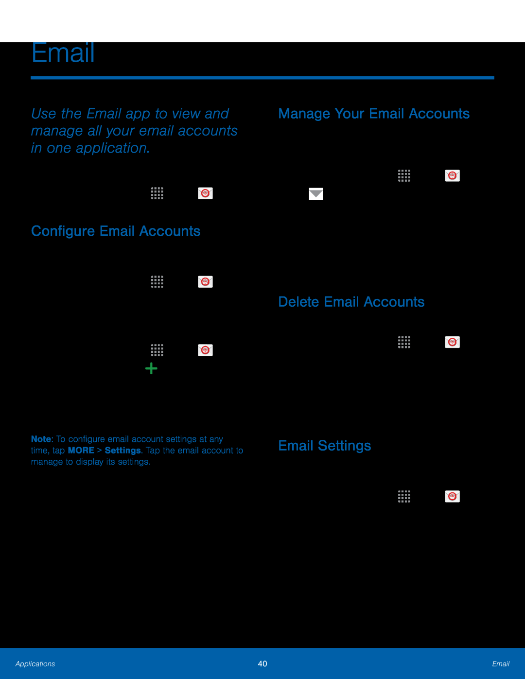 Delete Email Accounts Galaxy Core Prime T-Mobile