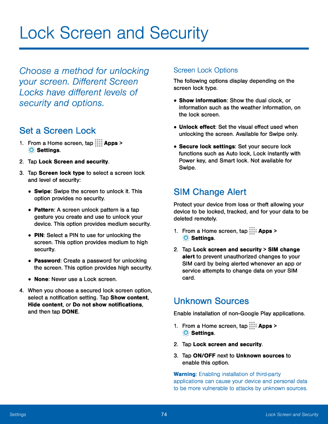 SIM Change Alert Galaxy Core Prime T-Mobile