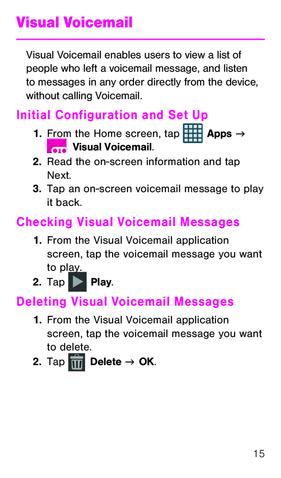 Deleting Visual Voicemail Messages Galaxy Avant T-Mobile