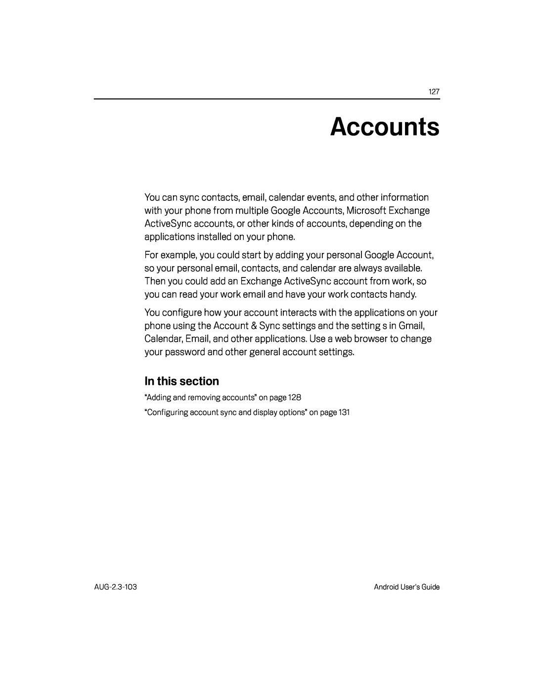 Accounts Google Nexus S AT&T