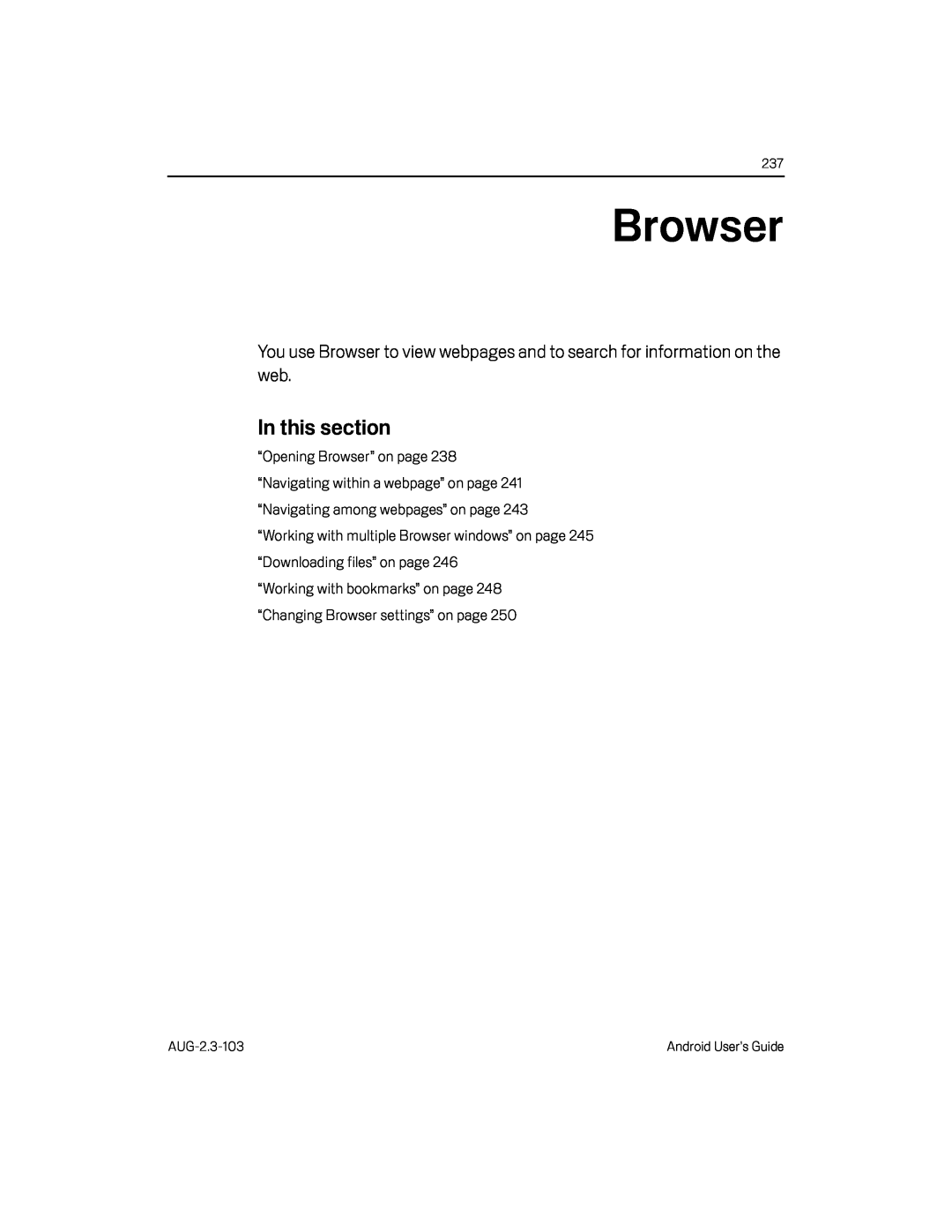 Browser Google Nexus S AT&T