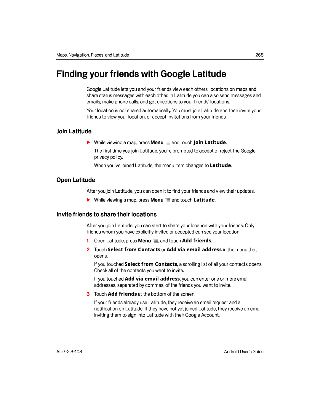 Finding your friends with Google Latitude Google Nexus S AT&T