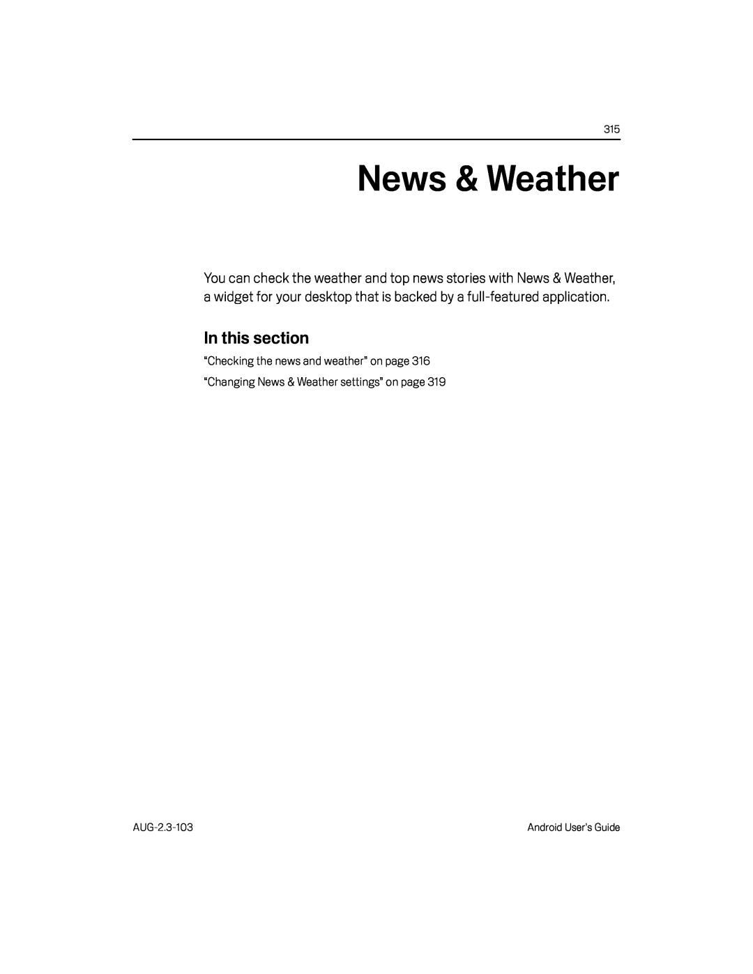 News & Weather Google Nexus S AT&T