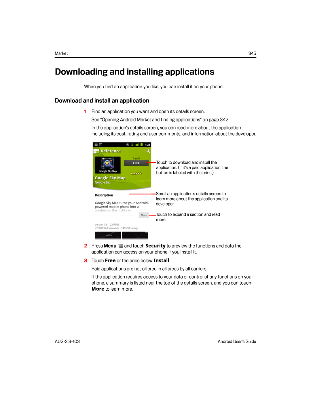 Downloading and installing applications Google Nexus S AT&T