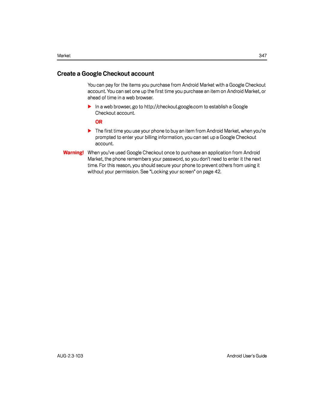 Create a Google Checkout account Google Nexus S AT&T