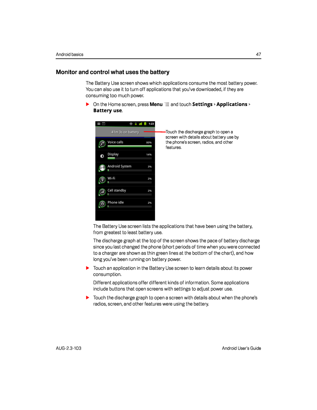 Monitor and control what uses the battery Google Nexus S AT&T