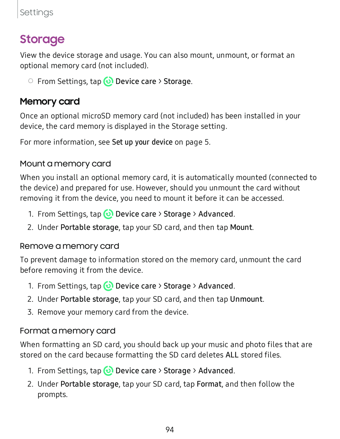 Memory card Storage