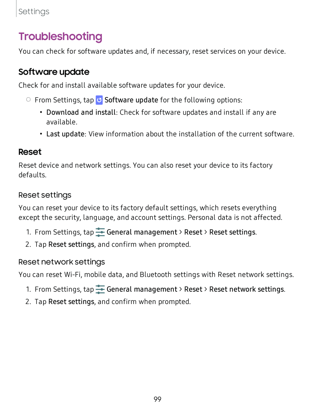 Software update Galaxy Tab A 8.0 New T-Mobile