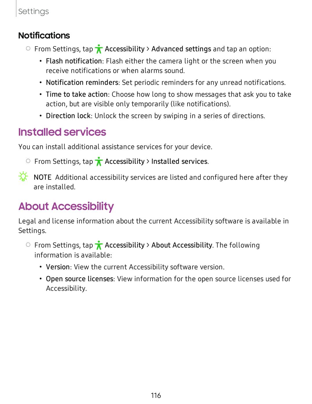 About Accessibility Galaxy Tab A 8.0 New T-Mobile